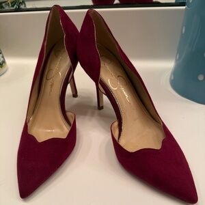 Jessica Simpson velvet heels 6